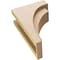 Ekena Millwork 6"W x 12"D x 18"H Classic Rivera Rough Cedar Woodgrain TimberThane Corbel, Primed Tan CORUR06X12X18RIVRCPR - alternate 4
